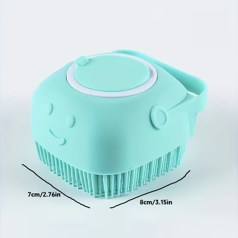2-in-1 Silicone Pet Grooming Brush with Massage - Dual-Use Bathtub and Massage Tool