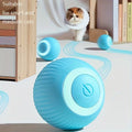 MIAOQUANJI Automatic Rolling Ball Toy for Cats - USB Rechargeable Interactive Play Ball with Motion-Activated Glow-in-the-Dark Feature, Durable Silicone