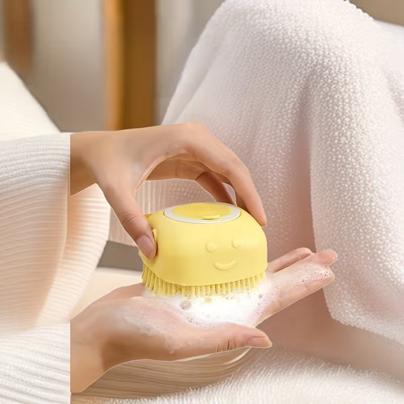 2-in-1 Silicone Pet Grooming Brush with Massage - Dual-Use Bathtub and Massage Tool