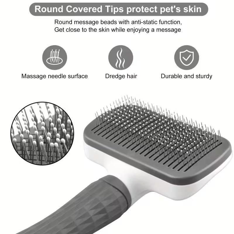 Pet Massage Comb, Pet Brush for Shedding and Grooming