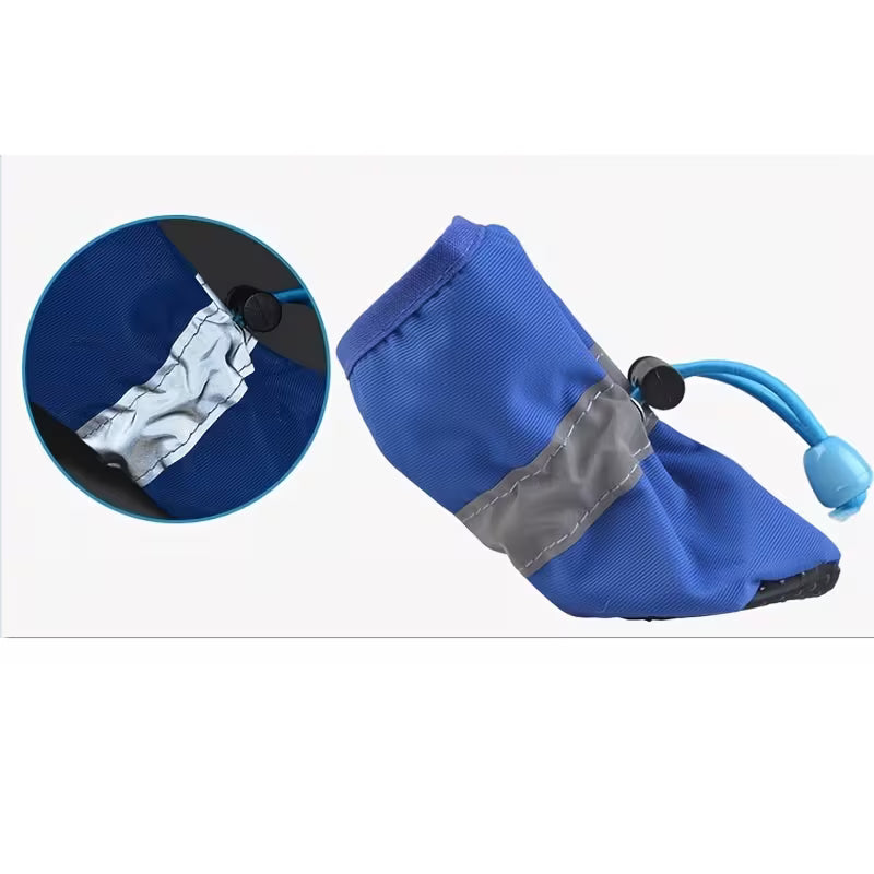 4pcs Water-Resistant Dog Shoes For Small Dogs - Protect Your Pet's Paws And Keep Them Dry