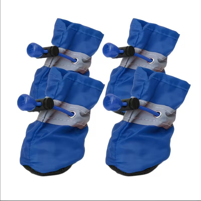 4pcs Water-Resistant Dog Shoes For Small Dogs - Protect Your Pet's Paws And Keep Them Dry