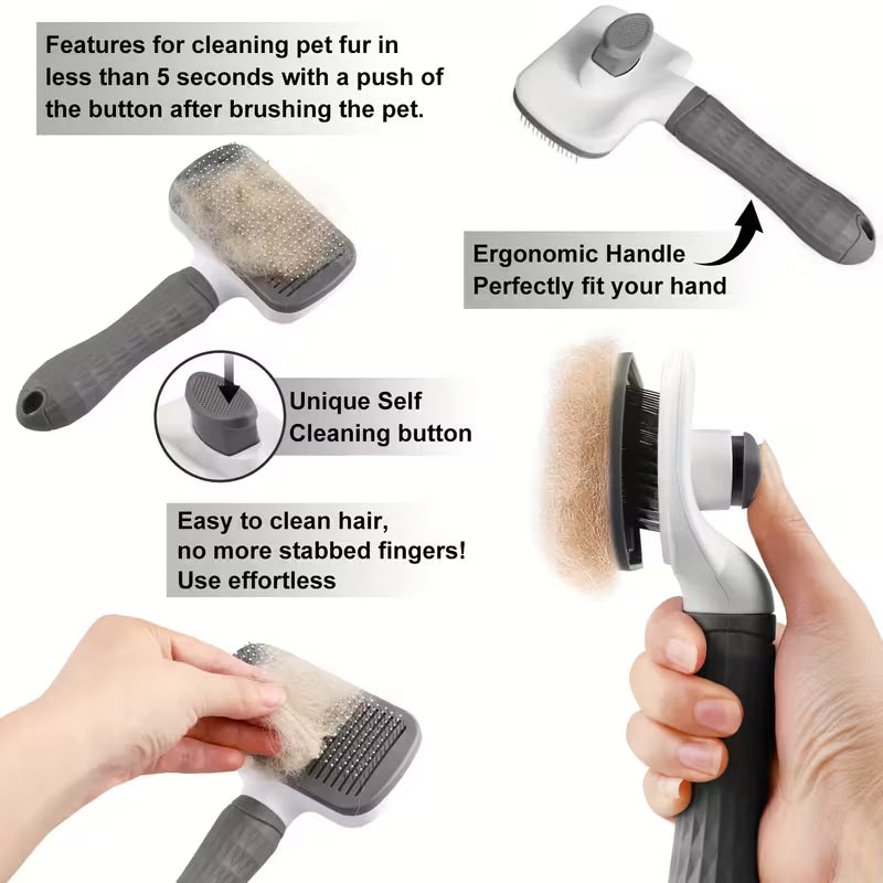 Pet Massage Comb, Pet Brush for Shedding and Grooming